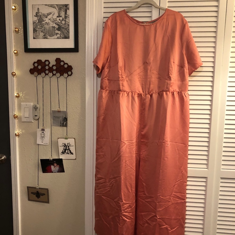 ASOS peach formal jumpsuit